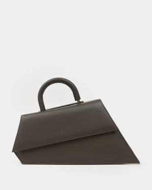 Ironic Dark Brown Handbag