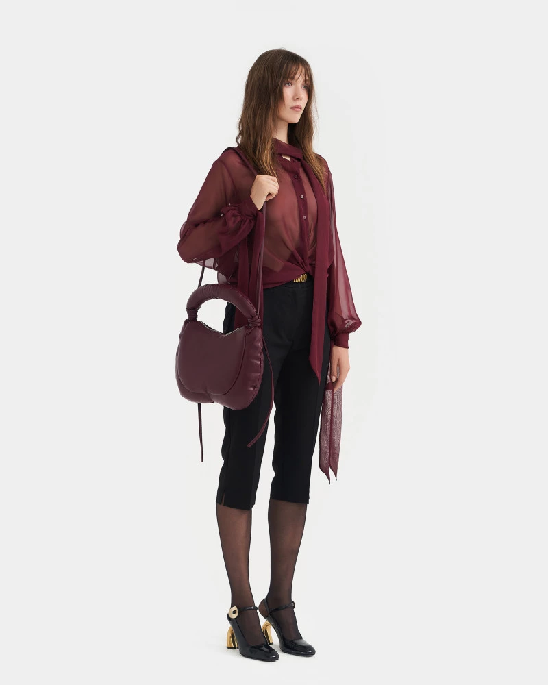 Balloon handbag bordeaux - Image 10