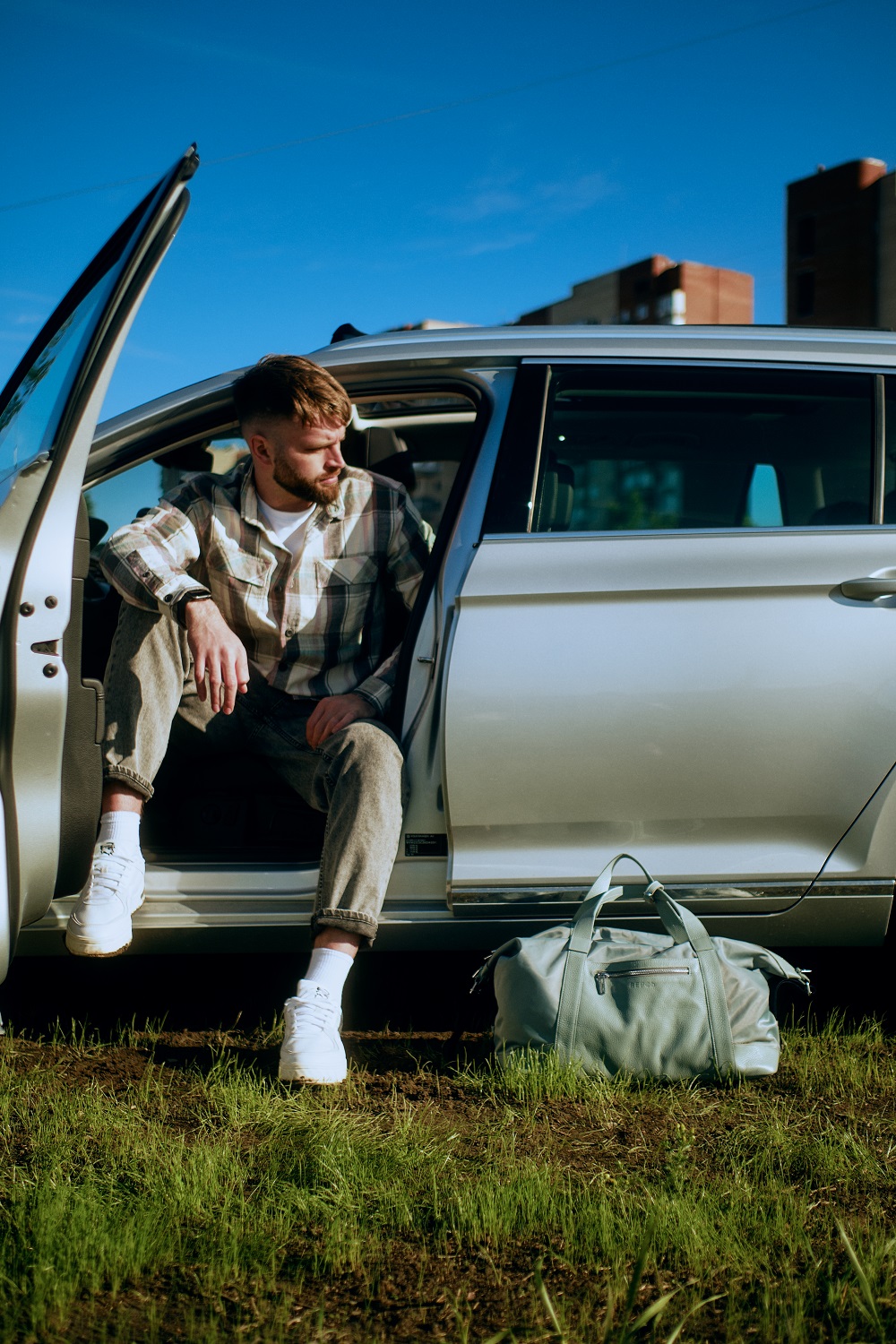 Brig Grey Blue Bag - Image 5