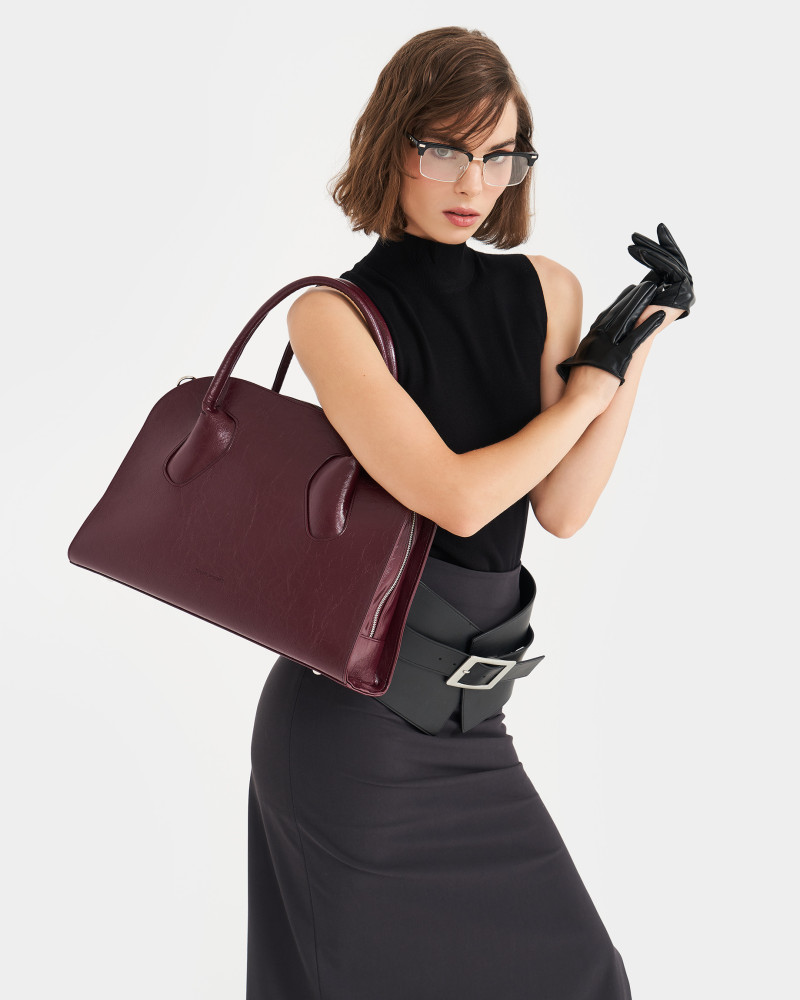 Cave Bordeaux Handbag - Image 6