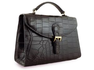 Exotic Crocodile Brown Briefcase