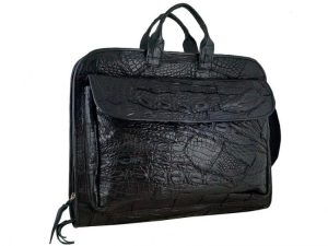 Pacific Caiman Leather Briefcase